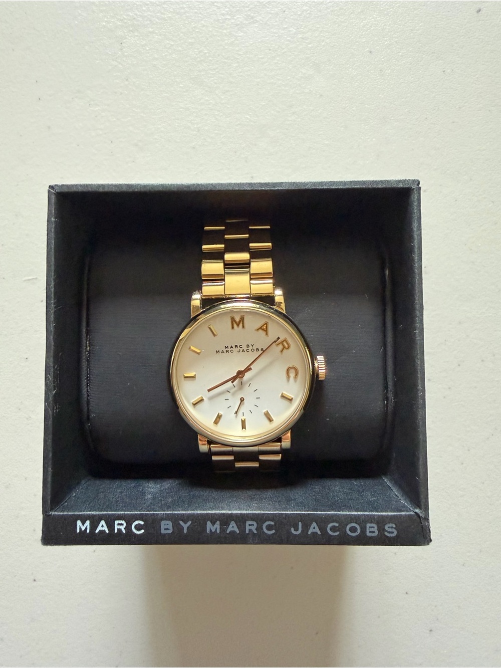 Marc by Marc Jacobs Gold and White Women's Bracelet Watch